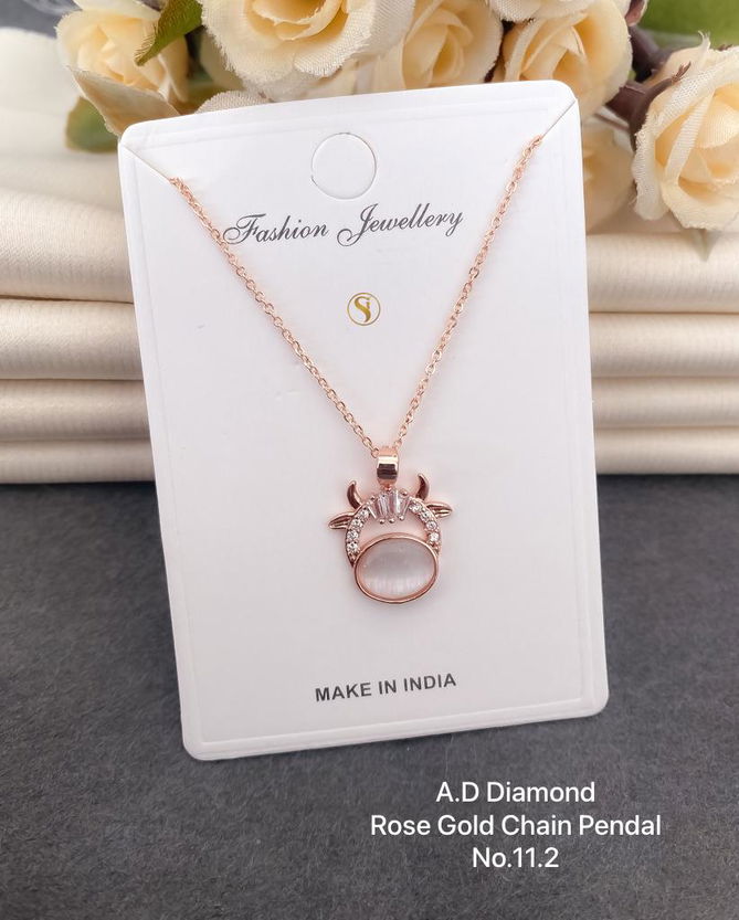 AD Diamond Designer Chain Pendant Set 3 Wholesale Manufacturers
